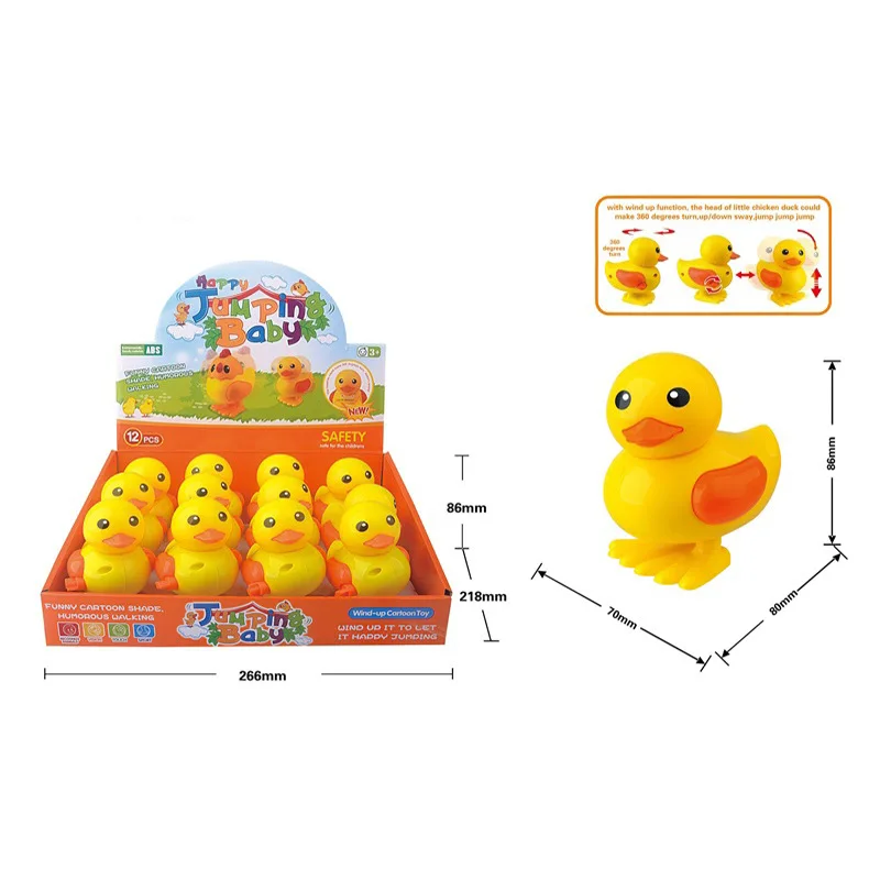 

Children'S Educational Toy Spring Small Toy Model Jumping Duck Jump Duckling Play Winding Jump Duck Stall Hot Selling