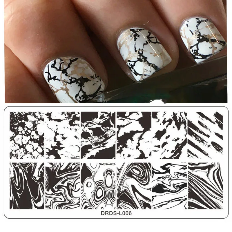 

1pcs 12*6cm Nail Stamping Plate Leaf Flower Stripe Animal Stamp Design DIY Printing Stamping Plate Stainless Steel Tools
