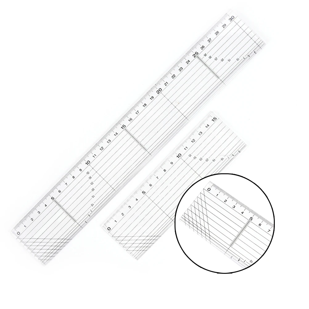 Transparent Quilting Sewing Patchwork Foot Aligned Ruler Grid Cutting Edge Tailor Craft Handmade Ruler Measuring Tool 5*15/30cm