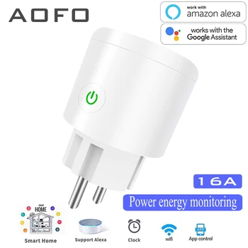 

Smart Plug Works with Alexa Google Assistant IFTTT for Voice Control, Mini Smart Outlet Home Automation Modules, No Hub Required