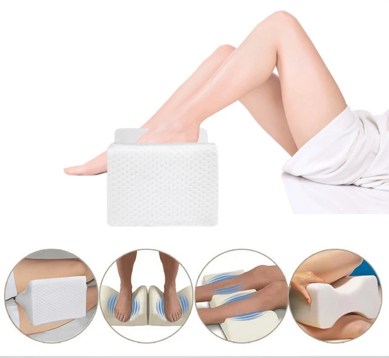 

Memory Foam Knee Therapy Pillow Orthopedic Knee Pillow for Sciatica Relief, Back Pain, Leg Pain, Pregnancy, Hip and Joint Pain