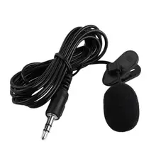 3.5mm Mini Studio Discours Microphone w/ Clip pour PC DE BUREAU Cahier Micro Équipement Audio Vidéo Micro