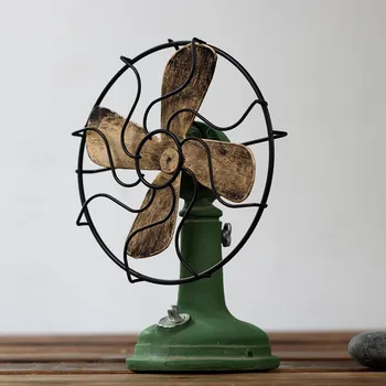 

Home Accessories Craft Retro Decoration Vintage Fan Miniature Decoration Houses Decor DIY Accessories Souvenir Gift