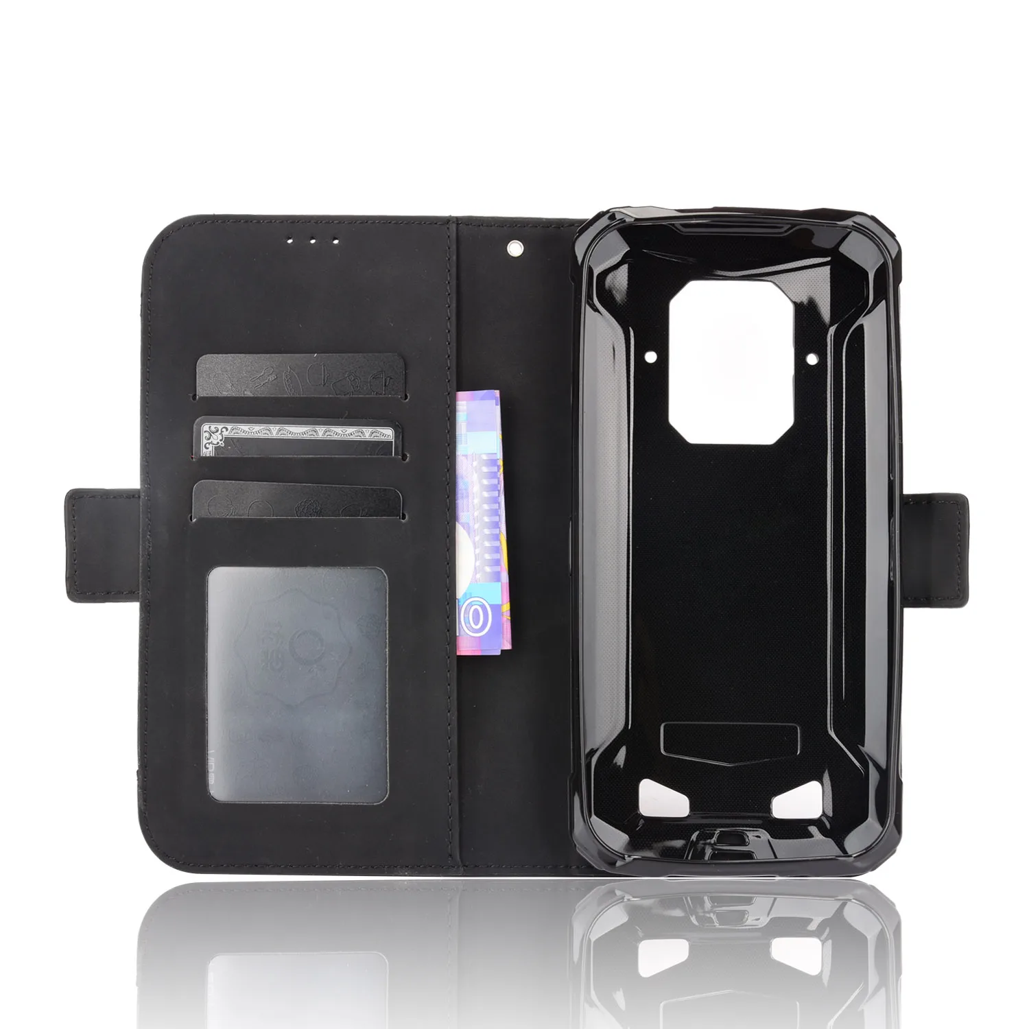 Leather Wallet Flip Case with Multi-card Slots