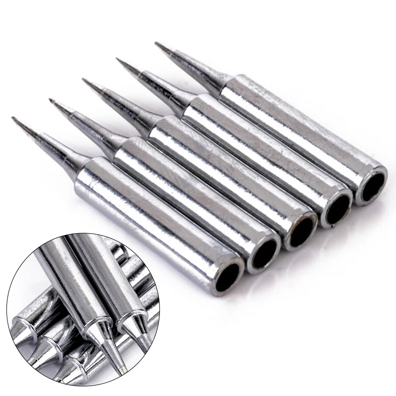 plastic welding rod 5Pcs 900m-T-I Soldering Iron Tip Pure Copper Lead Free Solder Iron Head Electric Soldering Iron Tips universal welding wire