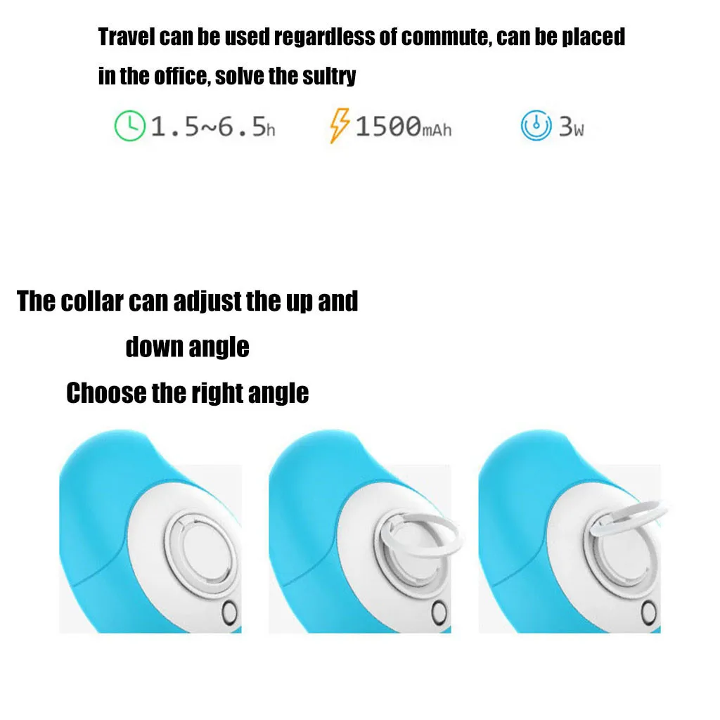 Turbo Портативный мини часы в форме вентилятора USB RechargeableLow Шум портативный