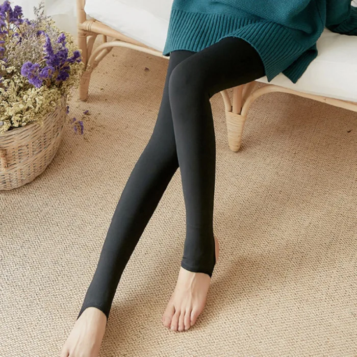 Ноги поддельные полупрозрачные теплые флисовые женские мягкие леггинсы с флисовой подкладкой Толстые Леггинсы QL распродажа