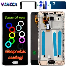 Vancca олеофобное покрытие ЖК-дисплей для Meizu M3S Meilan 3S кодирующий преобразователь сенсорного экрана в сборе M3S mini Y685H рамка 10 MultiTouch