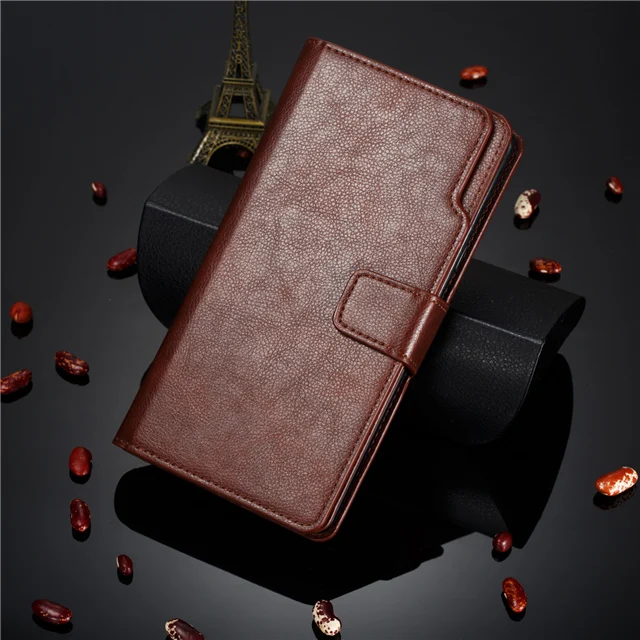 Роскошный кожаный чехол-книжка с бумажником для Xiaomi mi 8 9 9T CC9E CC9 A3 Lite Red mi 6 6A 7A 8A Note 7 8 Pro Чехол-подставка для телефона Etui - Цвет: Brown
