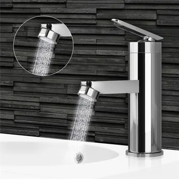 

Single Handle Bathroom Hot/Cold Water Mixer Taps Brushed Chrome Basin Faucet Bathroom Kitchen Deck Mounted Basin Faucet