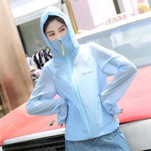 Защита от ветра, Солнцезащитная летняя одежда с капюшоном для верховой езды, защита от солнца, женская тонкая верхняя одежда в Корейском стиле с защитой от ультрафиолета