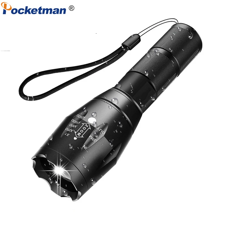 Pocketman Led Flashlight Portable Handy Torch Waterproof Hand Light