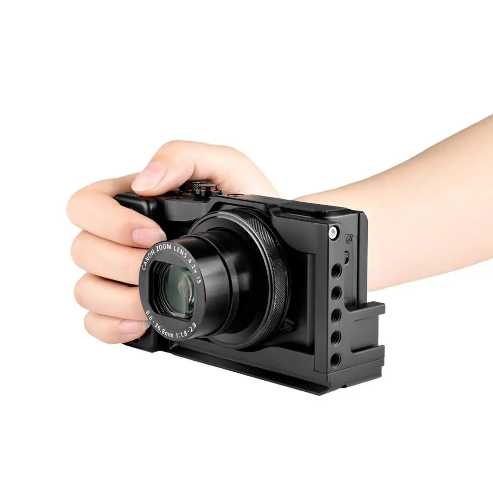 

YELANGU C13 Professional Camera Video Cage With Side Handle Integrated Cold Shoe For Rig for Canon G7