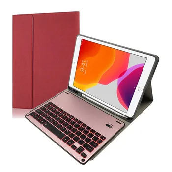 

2020 newest hot sales For iPad 7th Gen 10.2 Inch 2019 Backlit Keyboard Leather Stand Case Smart Cover high quality dropship