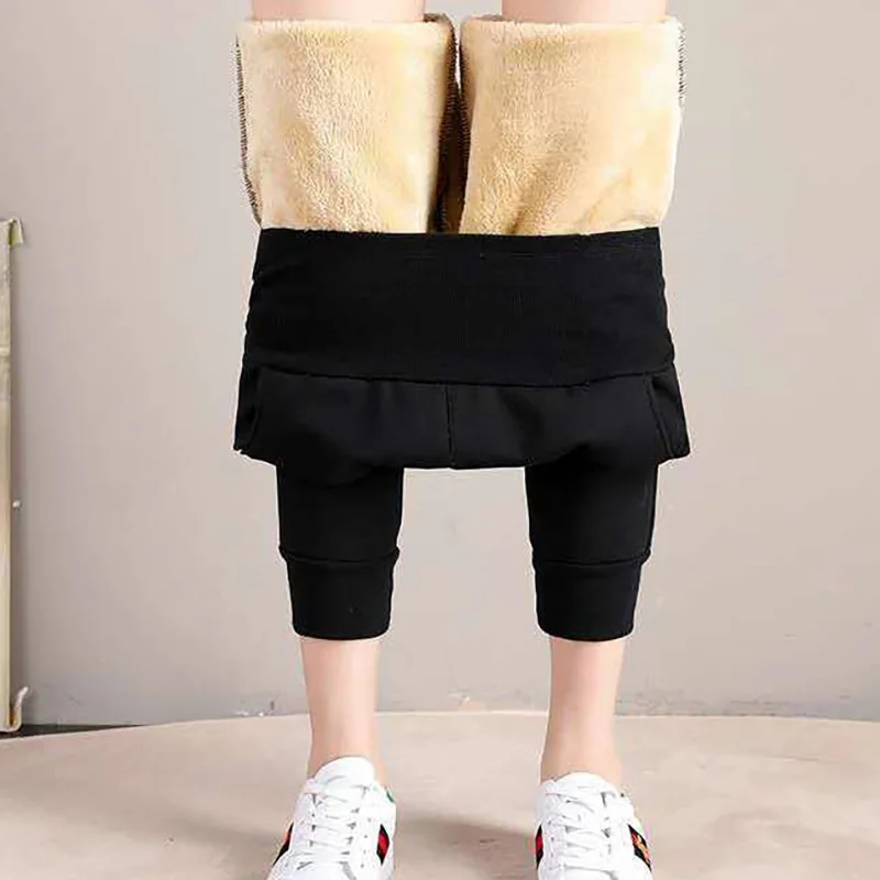Pants for Women Plush Thick Casual Pants High Waist Warm Pant Winter 2024 Letter Printed Pockets Harem Pants Trousers Female 4XL