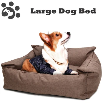 

Dog Sofa Beds Couch Pet Waterproof Beds Small Large Dogs Cats Durable Chewproof Dog Bed Breathable Soft Oxford Dogs Bed BD0070