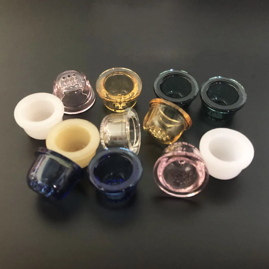 Glass Bowl Set 5pcs Replacement Glass Screen Bowl With 9 Honeycomb Holes