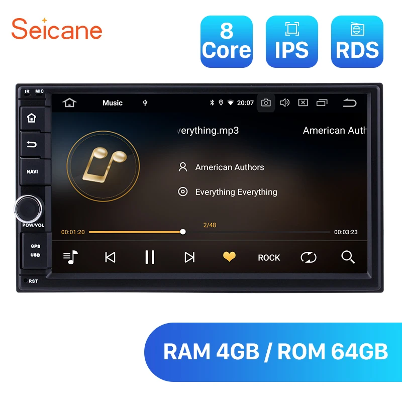 Seicane Android 10 0 Универсальный 7 дюймовый автомобильный радиоприемник навигация GPS