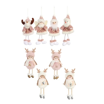 

Cute Plush Angel Girl Pendant Mini Plush Dolls Trinkets Christmas Tree & Christmas Plush Angel Girl Doll Decoration Cute Antler