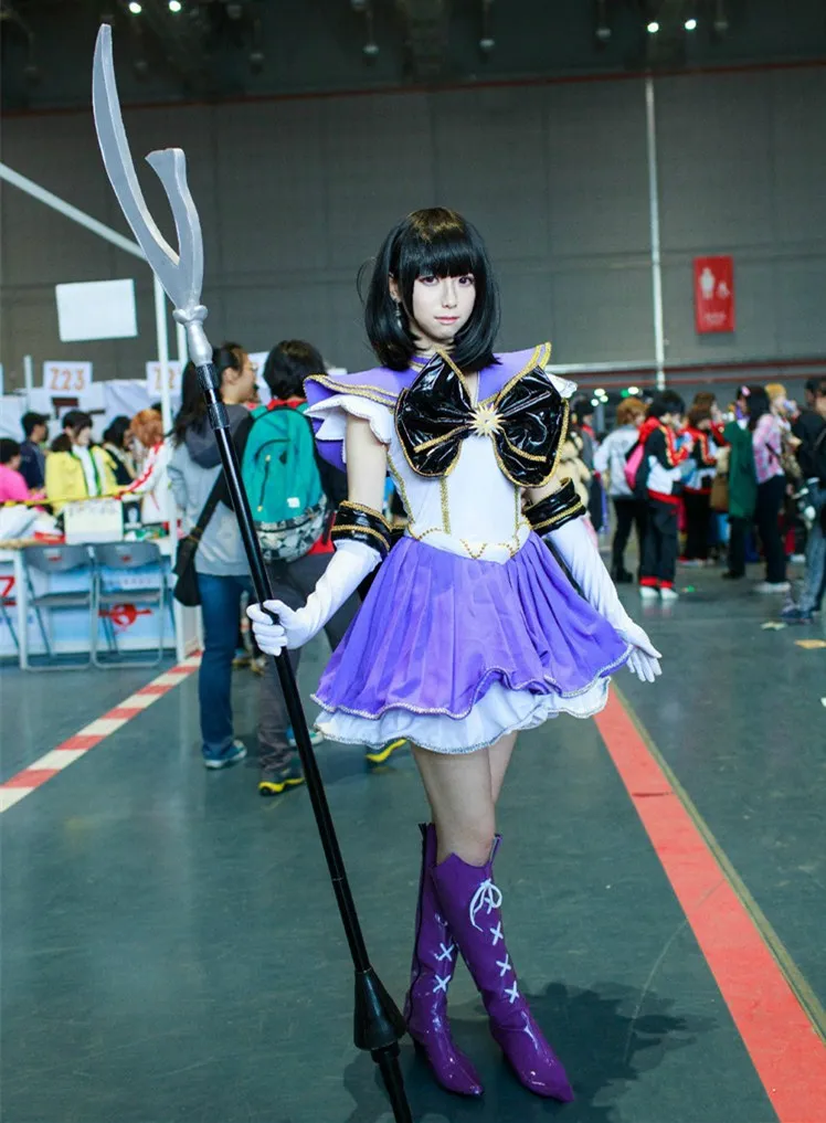 Sailor Moon Hotaru Tomoe Sailor Saturn Silence Glaive косплей реквизит ПВХ серпы оружие палочки Хэллоуин Рождество Необычные Вечерние реквизиты