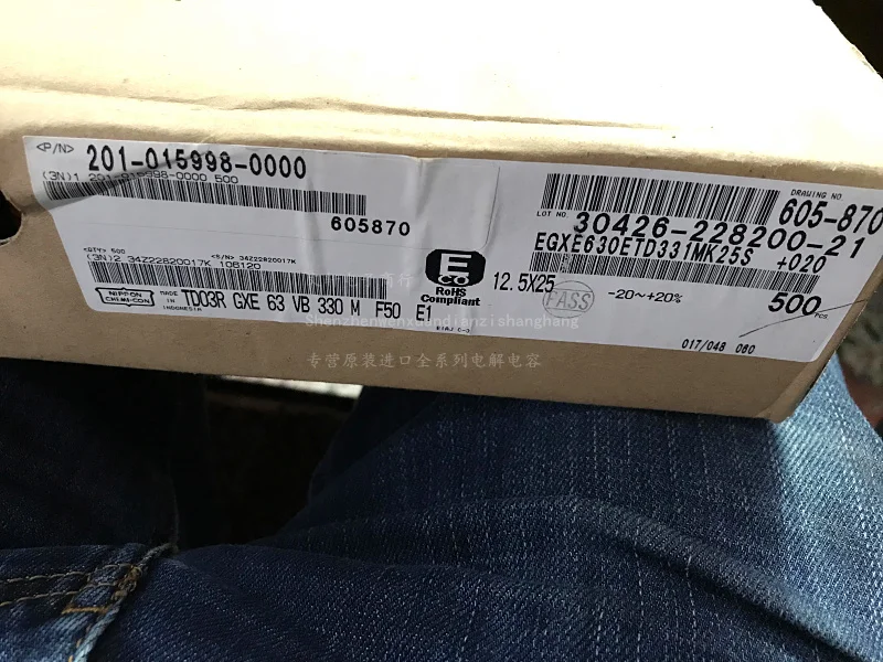 2025 10PCS heißer verkauf Japan NIPPON 63V330UF 12,5X25 GXE hohe temperatur 125 grad elektrolytkondensatoren – Detail 2