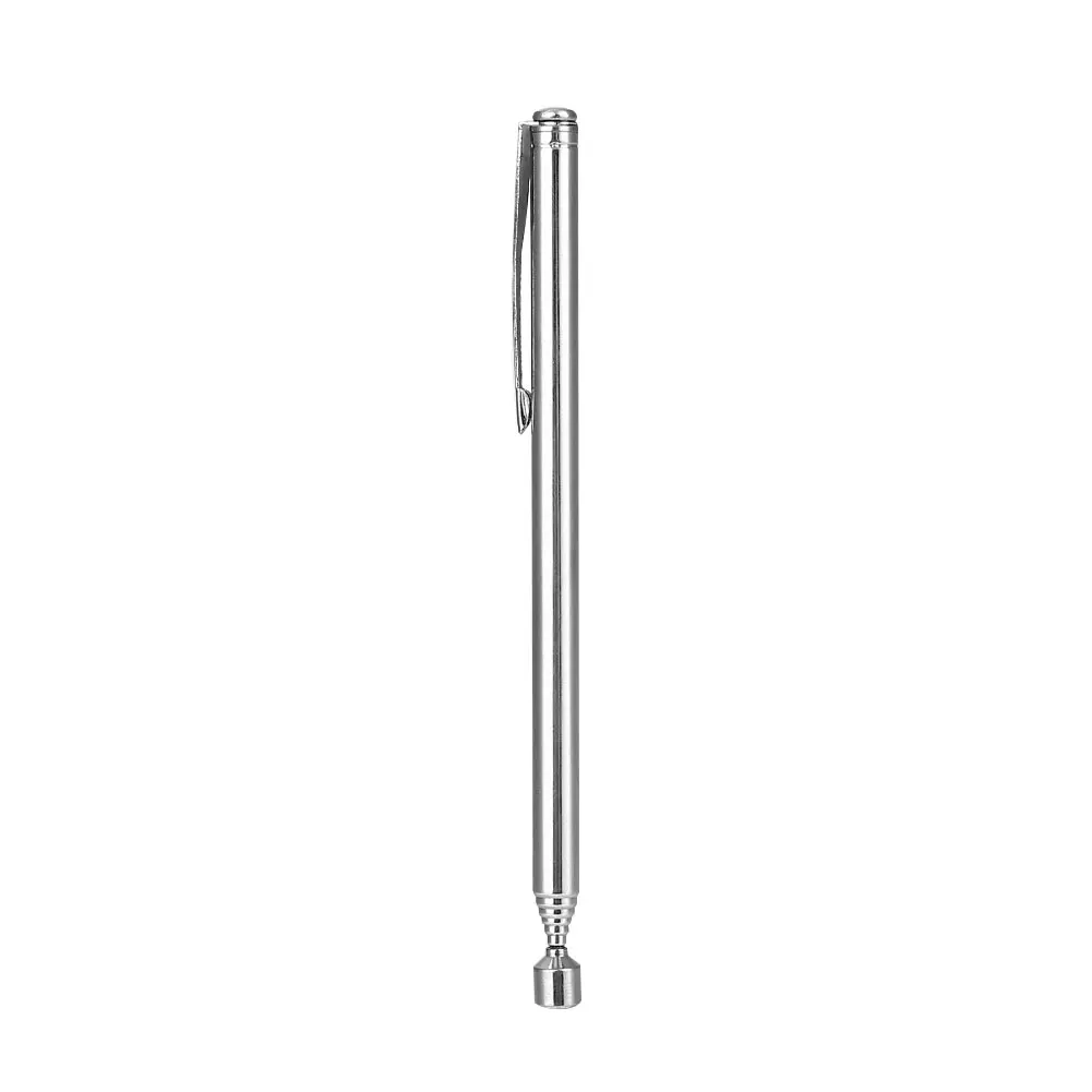 

Magnetic Pick Up Rod Stick Telescopic Retractable Magnetic Pen Handheld Silver
