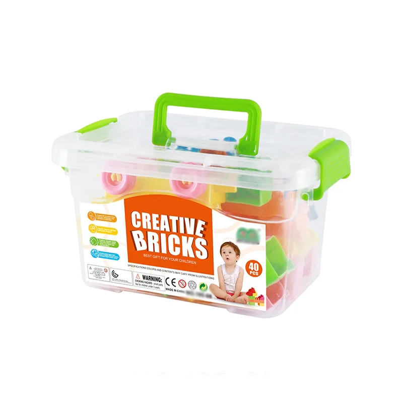 

Children Large Plastic Building Blocks Barrel Baby Kindergarten Early Childhood Educational Assembled Fight Inserted DIY Hot Sal