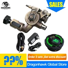 Профессиональная машина для татуировки, ротационный комплект с ЖК-дисплеем, мини мощность, кабель RCA, источник питания для татуировки