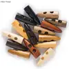 10pcs Horn Imitation Tooth Wood Toggle Buttons Sewing Craft DIY Accessory Compatible with Clothing Coat Overcoat Jacket Blazer 3