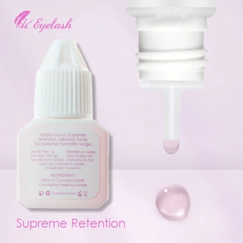 

Clear Glue 1s Fast Drying 6-7 Weeks Lasting Best Eyelash Extension Glue Lash Adhesive Clear Pink Jelly Glue No Shake Clear Glue