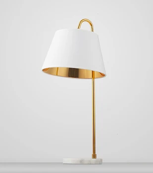 

Nodic Aluminum Table Lamp With Marble Base For Bedroom Base abajur para quarto