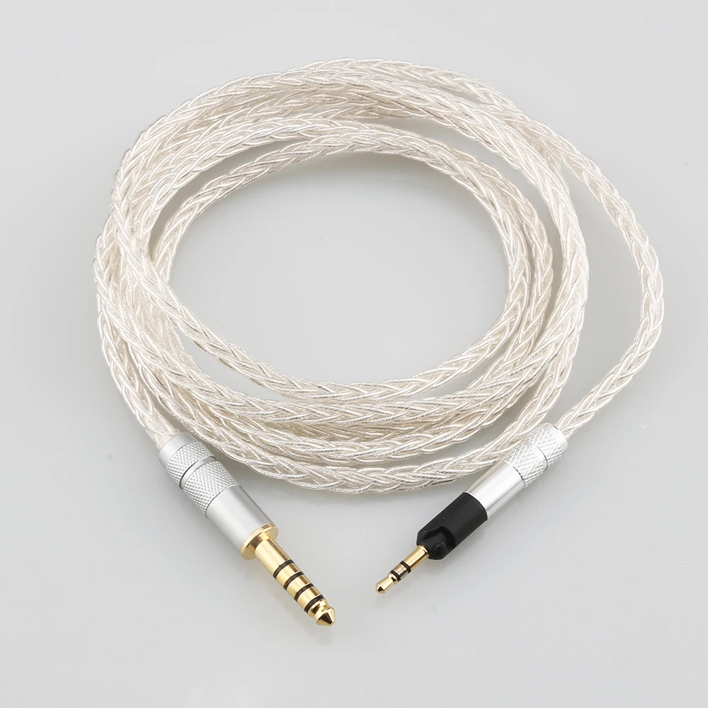 Cabo Banhado a Prata Occ Fone de Ouvido Audiocrast Hifi Core Sennheiser Hd598 Hd559 Hd569 Hd579 Hd599 Hd558 Hd518 - Image 4