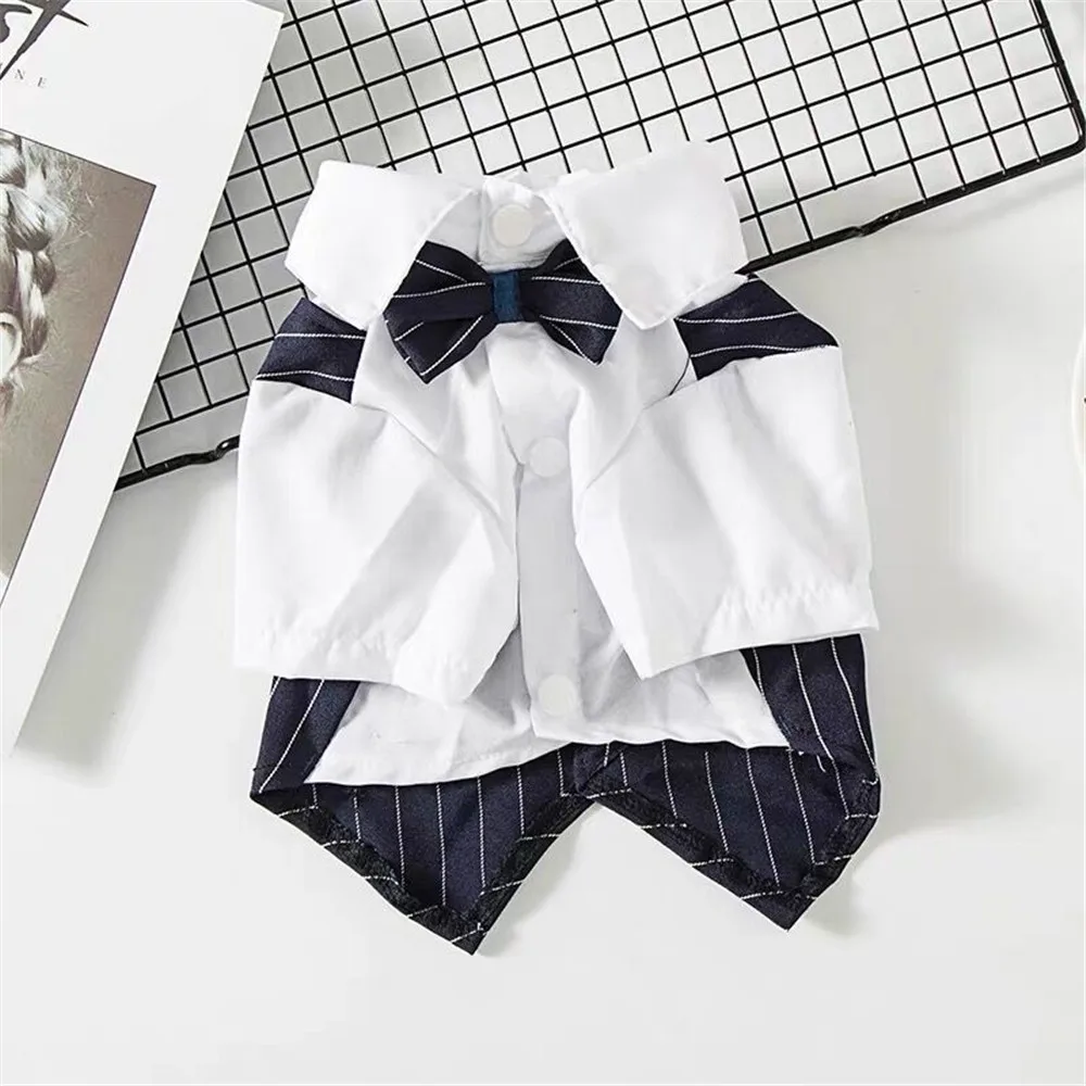 Pet Dog Cat Clothes Prince Tuxedo Bow Tie Suit Puppy Costume Jumpsuit Coat Gentleman Dog Clothes Wedding Suit Dog Formal Shirts (18)