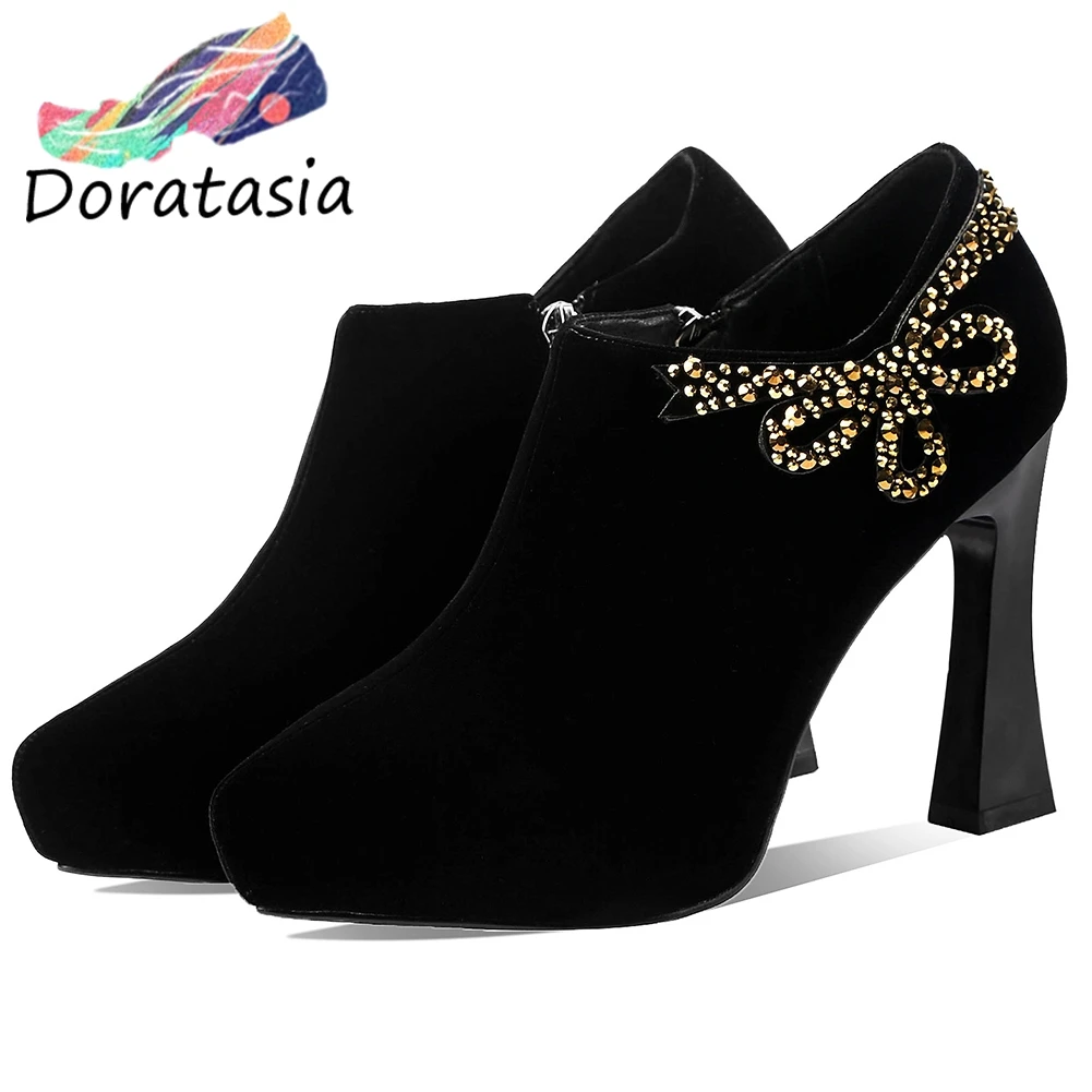 

DORATASIA New Spring Girl Office Concise Solid Pumps Elegant Decorating Pumps Women Fashion High Heels Shoes Woman