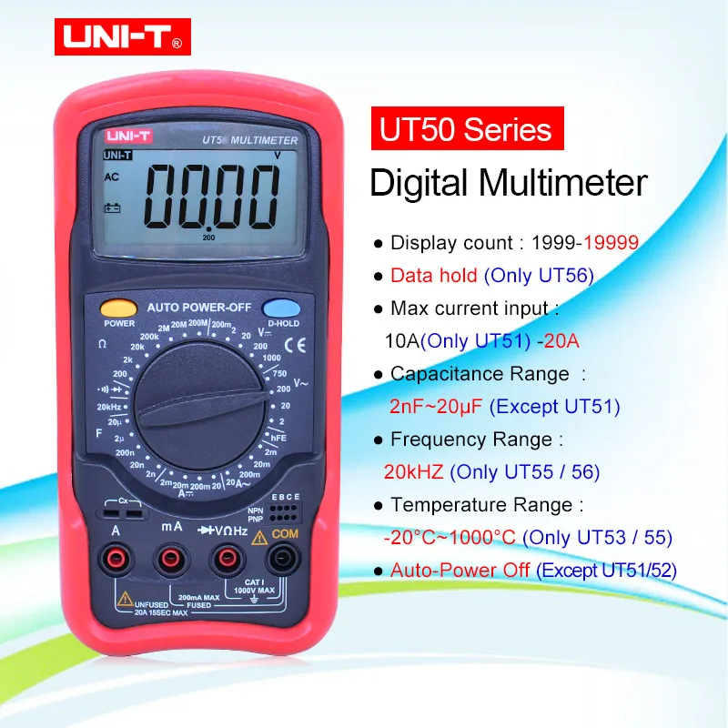 Image of Uni-T UT70D multimeter at Best Buy
