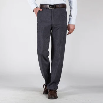 

2019 Autumn New Men's Suit Pants Men Dress Pants Fashion Trousers Straight Business Mans Formal Work Pants Plus Size Trousers