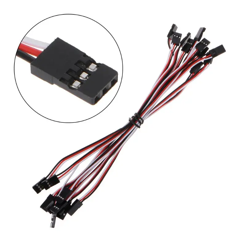 10 шт. 50 мм 100 150 200 300 мм|servo extension|servo extension cableservo wire |