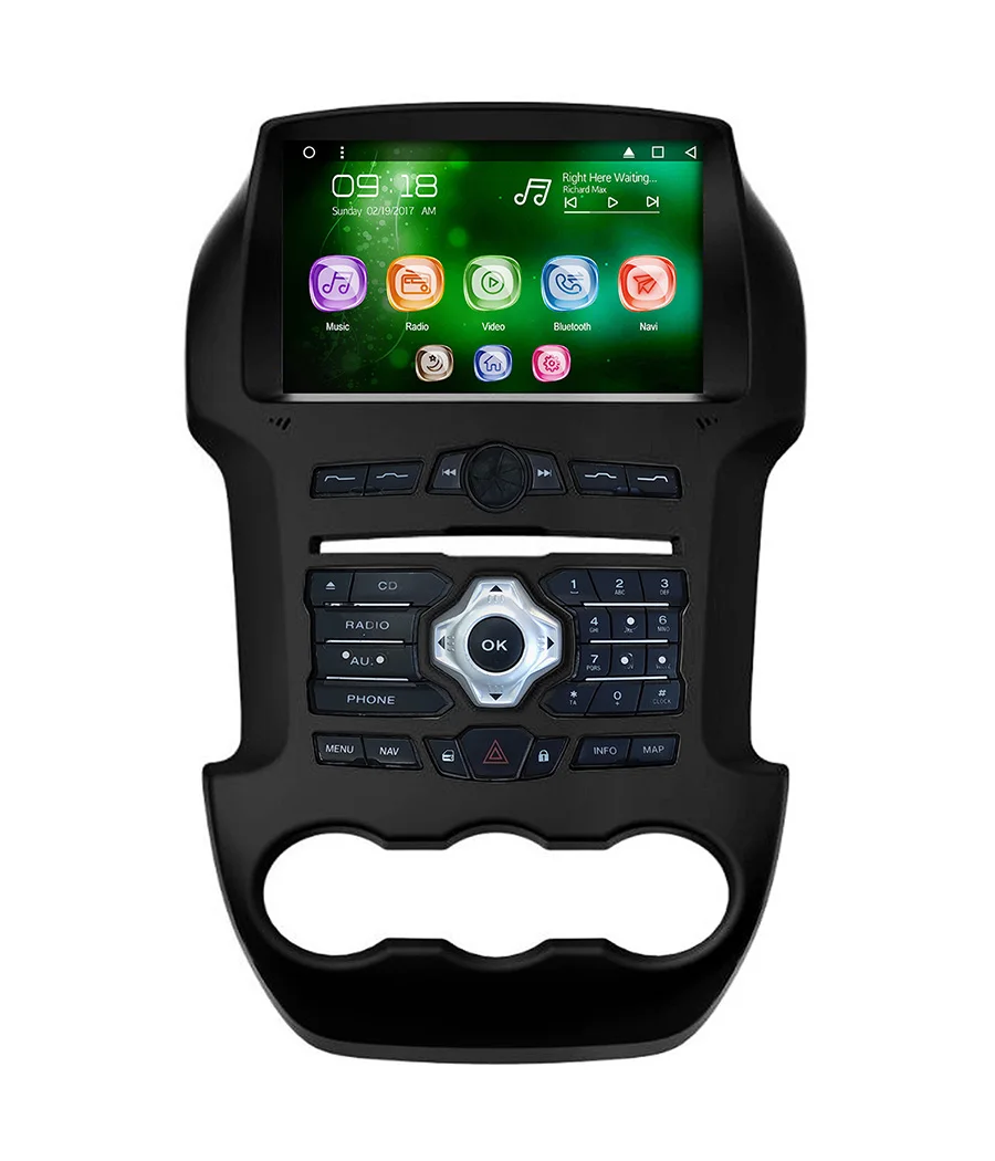 Allways 8\ IPS Screen Android 8.1 Quad-core Ram 1GB Rom 16GB Car Multimedia for Ford Ranger 2012-14 with DVD player & Full touch