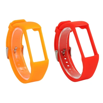 

2 Pcs Silicone Watchband for Polar A360 A370 Wristband Silicone Wriststrap Smart Bracelet Replacement for Polar Fitness Tracker,