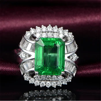 

New Silver Color Ring Classic Exquisite Luxury Temperament Female Models Fashion Inlaid Crystal Zircon Hand Jewelry