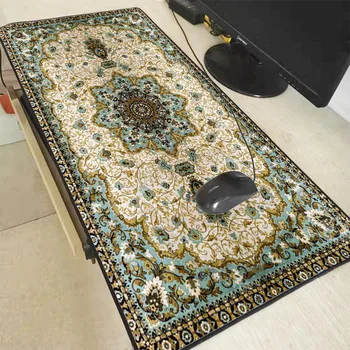 

Blue Persian Carpets Design Computer Laptop Gaming Large Size Locking Edge Mouse Pad The best choice for CSGO DOTA gift