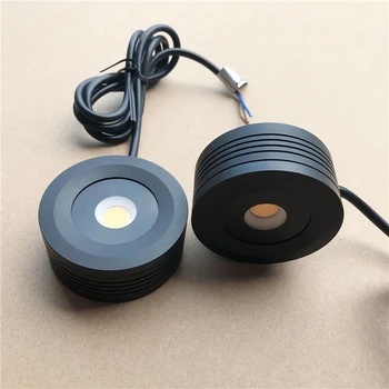 

Dimmable COB Under Cabinet Lights 7W LED Puck Light Kitchen Round Counter Shelf LED Closet Cupboard Showcase Wardrobe Home Lamp