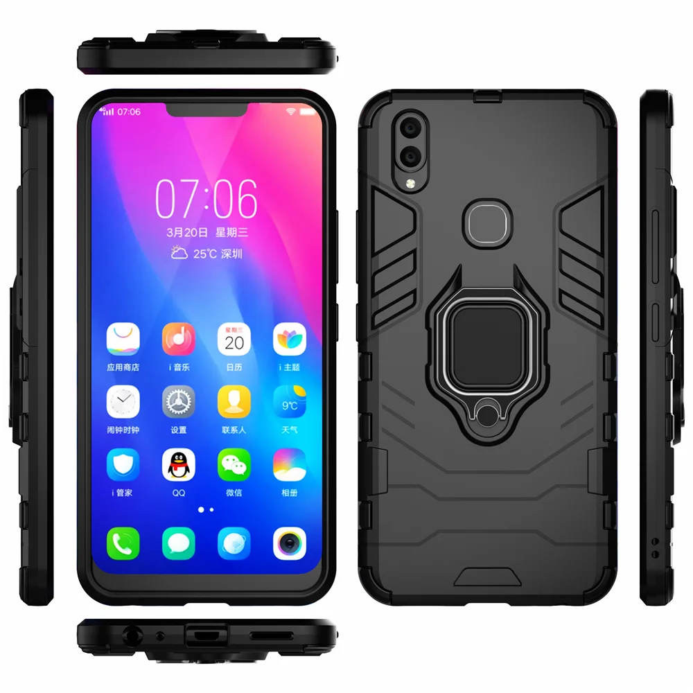 MobiTussion® Luxury Glossy Mirror Tempered Glass Camera Lance Protection  Hard Back Case Cover for Vivo V9 / Vivo V9 Youth/Vivo V9 Pro (White) :  : Electronics