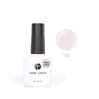 

Gel varnish Adri Coco Allure cream No. 03 camouflage light pink, 8 ml 4734607