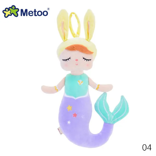 Изысканный 38 см Metoo Плюшевые игрушки Анжела Русалочка куклы мечты девушка плюшевый кролик мягкие Подарочные игрушки для детей - Цвет: Princess Purple