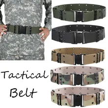 130cm Waistband Tactical Belt Men's Belt Outdoor Hunting Tactical Multi Function Combat Survival High Quality Canvas Waist Belt