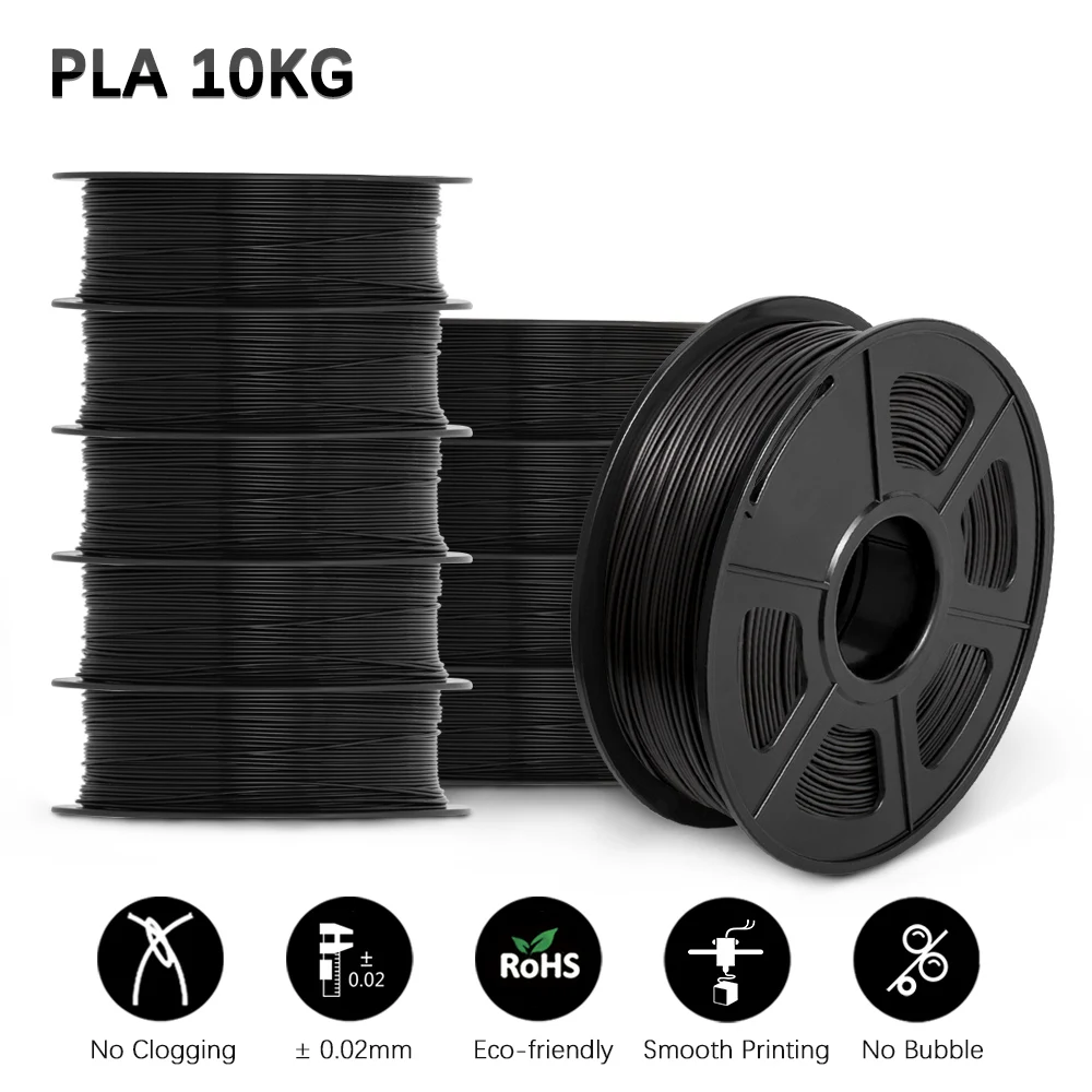 SUNLU PLA 3D Printer Filament 10 Rolls/Set PLA PLUS 3D Filament Bulk Sale 3D Printing Materials For 3D Pen best pla filament 3D Printing Materials