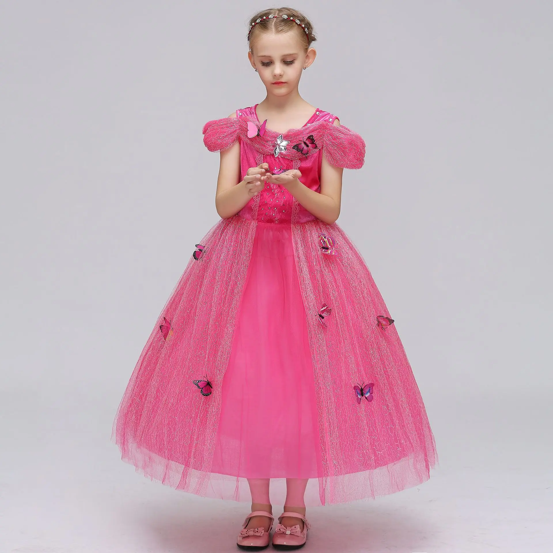 

A Generation of Fat Butterfly Princess Dress Ball Costume Dress Halloween CHILDREN'S Dress Manufacturers Direct Selling