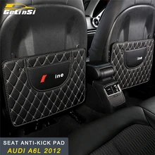 GELINSI для Audi A6 C7 2011- уход за автомобилем, защита спинки сиденья, кожаный анти-удар, коврик, подушка, аксессуары для интерьера