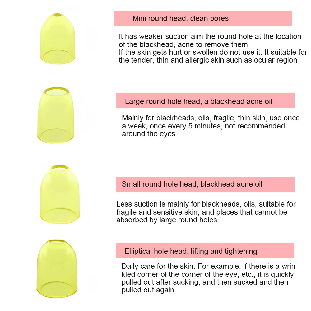 Acne Pimple Removal Blackhead Cleaner Facial Cleaning Machine Pore Cleaner Fast Effective Vacuum Suction ABS for Vibration